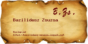 Bazilidesz Zsuzsa névjegykártya
